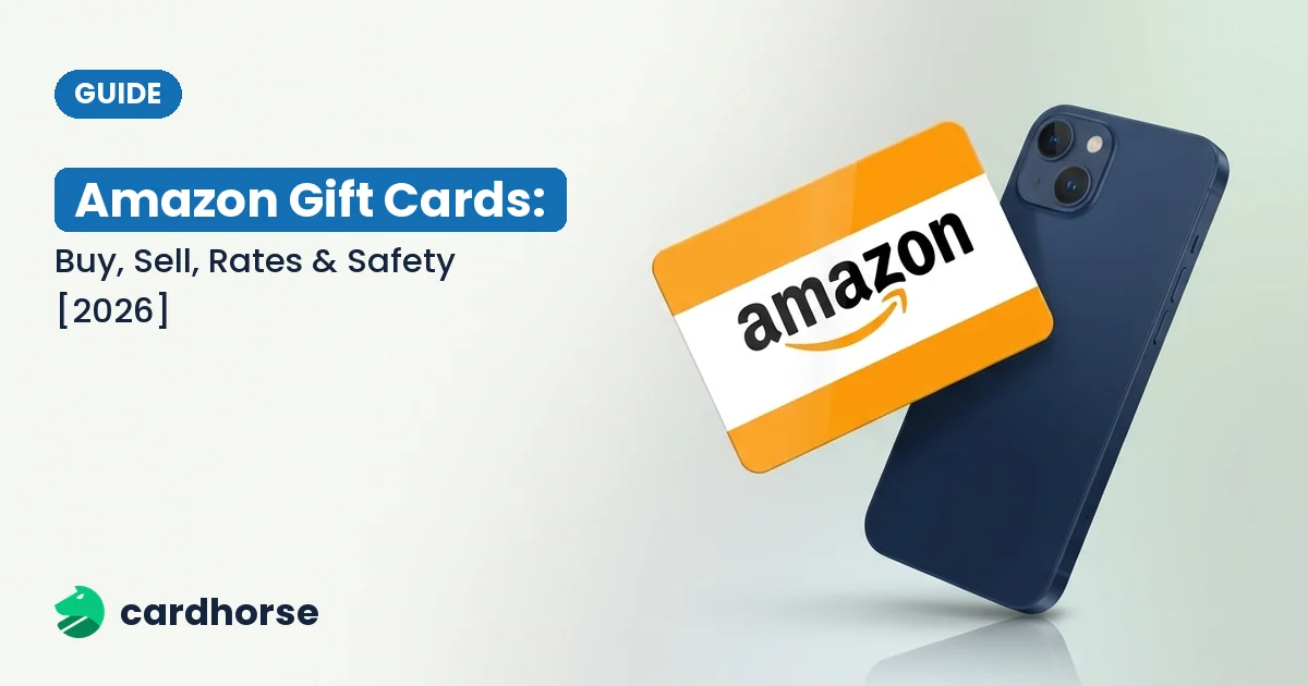 Amazon gift cards — buy, sell and check rates on CardHorse