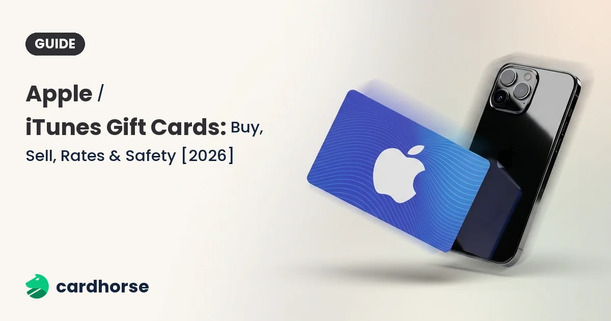 Apple / iTunes gift cards — buy, sell and check rates on CardHorse