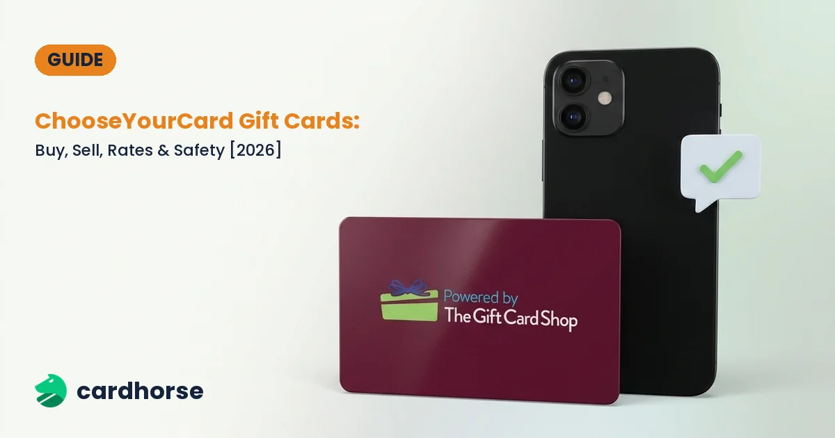 ChooseYourCard gift cards — buy, sell and check rates on CardHorse